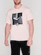 Herrenblusen Kurzarm Pink