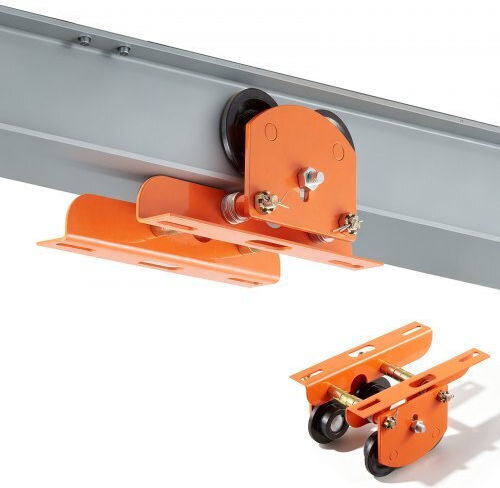Troler Manual de Ridicare Electrică Vevor Capacitate de Încărcare 0,5 Tone Pa200 Pa250 Pa300 Pa400 Pa500 Troler pentru Grindă cu Roți Duble Lățime Reglabilă a Flanșei Grinzii 68-110 Mm Grindă Dreaptă Curbată I