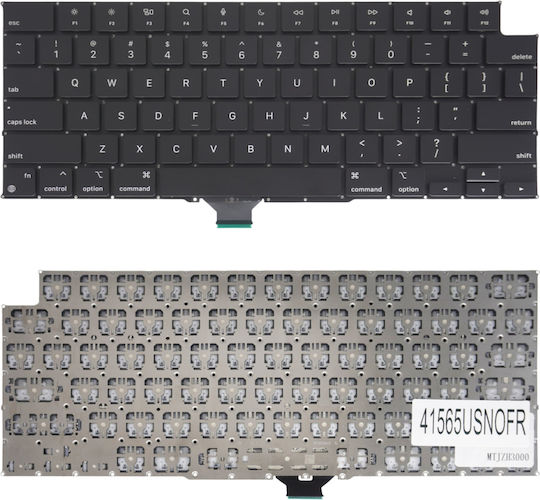 Laptop Keyboard Apple Macbook Pro 14" M1 A3401 2024 Emc8894 US No Frame Black Κωδ.41565usnofr