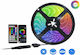 LED TV Strip USB 5V RGB Light 5m SMD2835 Type with Power Supply & Remote Control
