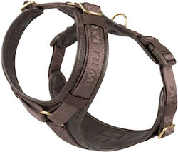 William Walker Δερμάτινο Σαμαράκι Σκύλου Plain Premium Καφέ Y-harness Μαλακό Δέρμα S 46-63cm