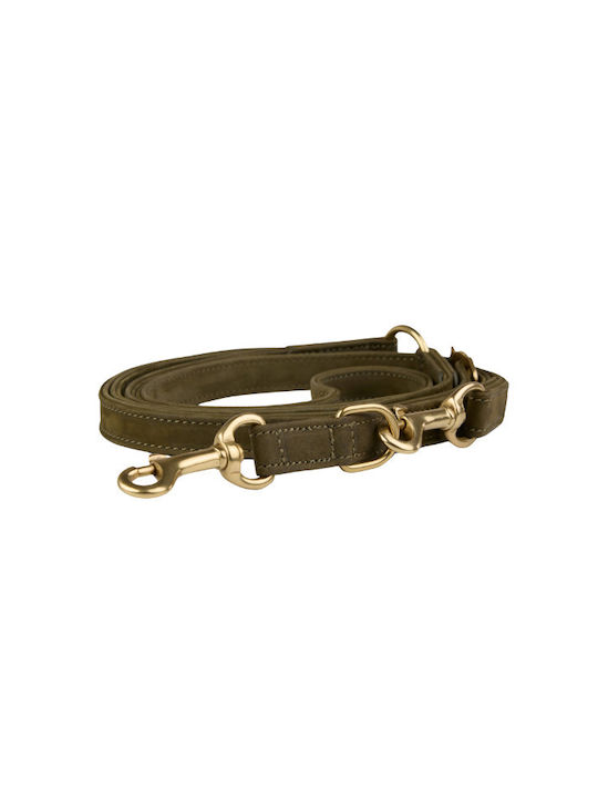 William Walker Adjustable Waterproof Leather Nubuck Forest Green Dog Harness S-XXL 20mm