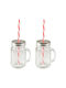 Glass Mug With Lid 2 Pieces