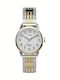 Timex Γυναικείο Ρολόι 25mm Μπαταρίας με Ασημί Μεταλλικό Μπρασελέ