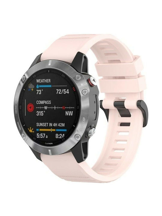 Beline Curea Din Silicon Roz (Fenix 5 / 5 Plus / 6 / 6 Pro / 7 / 7 Pro / 8 / E (47mm))