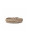Milk & Pepper Leder Hundehalsband Trafalgar Beige S40 31-35cm 2cm