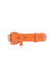 William Walker Leather Dog Collar Orange Plain Collection XXLarge 56cm