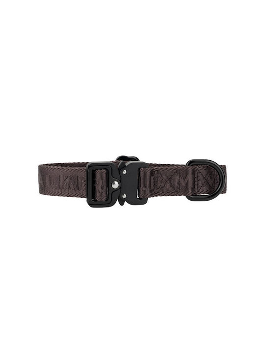 William Walker Hundehalsband Jacquard Nylon Erdbraun Leicht & Vegan XXSmall XSmall 22-32cm