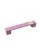 Finetto Kinder Möbelgriff aus Metallisch Rosa mit Lochabstände 128mm 141-8004#128##