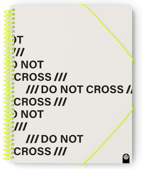 Carchivo Spiral Display Book Do Not Cross A4 20 Plastic Sleeves Grey