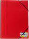 Office 1 Folder Pp Elastic Red