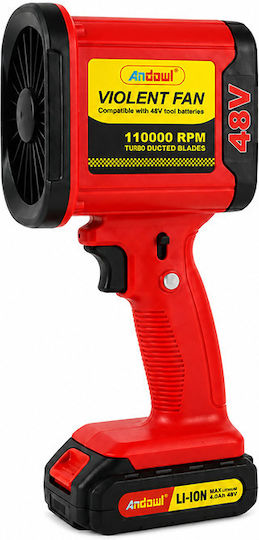 Andowl Rechargeable 12V Red Car Blower