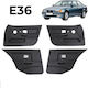 Door Upholstery Bmw 3 E36 Sedan 90-99 4 Pieces Front & Rear Doors