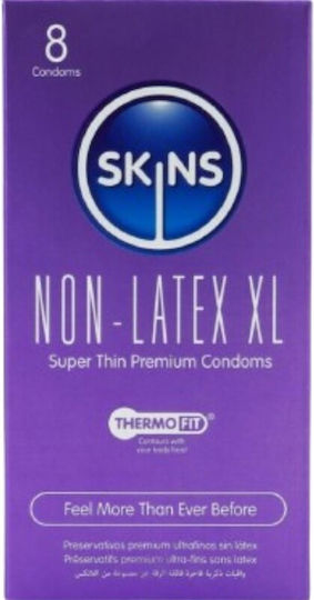 Skins Condoms 4pcs 57mm for Large Sizes Thin for Natural Feeling Natural