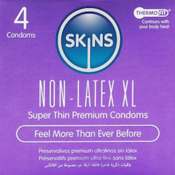 Skins Προφυλακτικά 4τμχ 57mm Natural