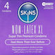 Skins Condoms 4pcs 57mm for Large Sizes Thin for Natural Feeling Natural