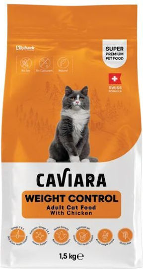 Caviara Ξηρά Τροφή για Ενήλικες Στειρωμένες Γάτες με Κοτόπουλο 1.5kg