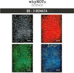 WhyNote Spiral Ruled Notebook B5 90 Paper Sheets (Miscellaneous Designs)