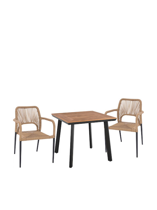 Outdoor Dining Set 3 Pieces Homemarkt