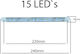 Lumini De Volum Pentru Camioane Alb Clearance Light Fr0306b 15 Led 12-24v 240mm