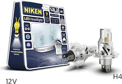 Niken Крушки за Автомобил H4 LED Хладно Бяло 2 Броя Niken Крушки за Автомобил H4 LED Хладно Бяло 2 Броя