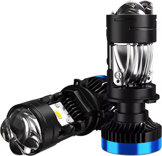 Gmax Крушка За Автомобил И Мотор H4 LED 6000K Хладно Бяло 70W
