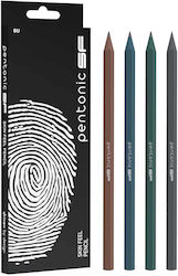 Μολύβια Pentonic Skin Feel Pencil 8τμχ 2b 4 Παστέλ Αποχρώσεις 12490056
