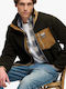 Ανδρική Ζακέτα Fleece Olive/deep Brown