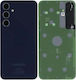 Samsung Galaxy A35 Battery Door + Battery Door Adhesive + Back Camera Lens Bezel Black Hq
