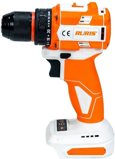 Ruris RMX1260 Battery Drill Driver Brushless 20V 1x2Ah