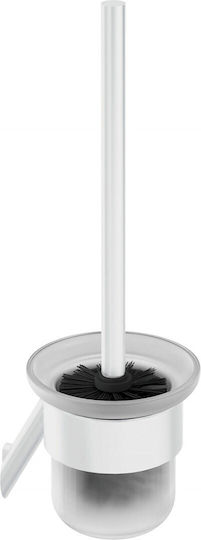 Deante Glass Toilet Brush Silver