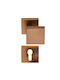 Ilavio Door Handle Middle Door with Rosette 3006 Pair Copper Aged