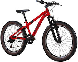 Alpina 24" Bicicletă Mountain Bike pentru Copii Roșie Alpina 24" Bicicletă Mountain Bike pentru Copii Roșie