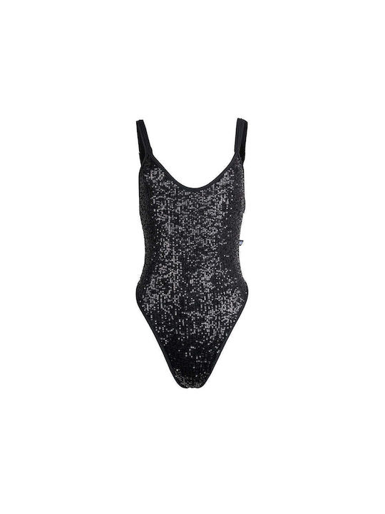 Schwarzer Bodysuit für Pole Dance