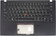Laptop Keyboard Palmrest Lenovo Thinkpad T14s 20uh 20uj 5m10z54256 5m10z54257 UK Backlit Pointer Black Code 41569ukpalmpointer