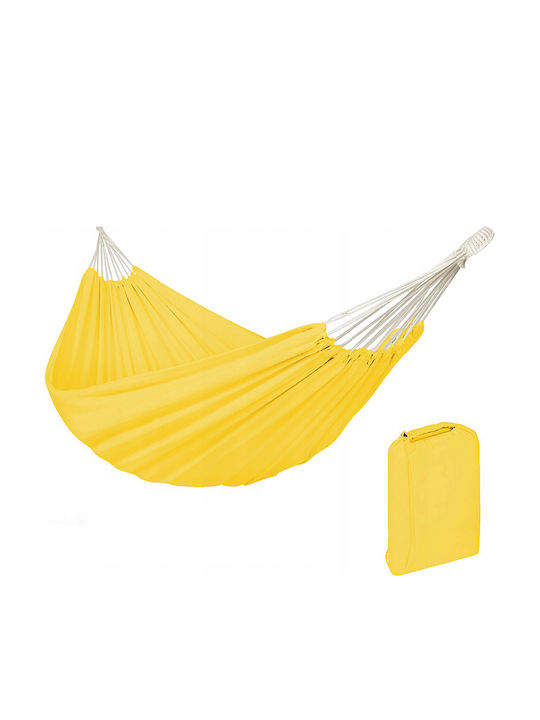 Gardenline Хамак Текстилен Жълт 200x150см Gardenline Хамак Текстилен Жълт 200x150см