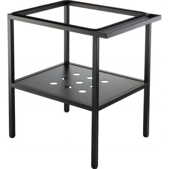 Deante Πάγκος χωρίς Νιπτήρα Μ50xΒ50xΥ66.5cm Μαύρος