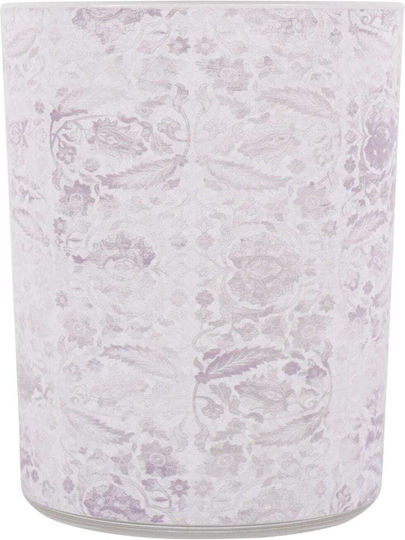 Laura Ashley Glass Lantern Purple 10x10x12.5cm