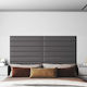 vidaXL Fabric Grey Bed Headboard