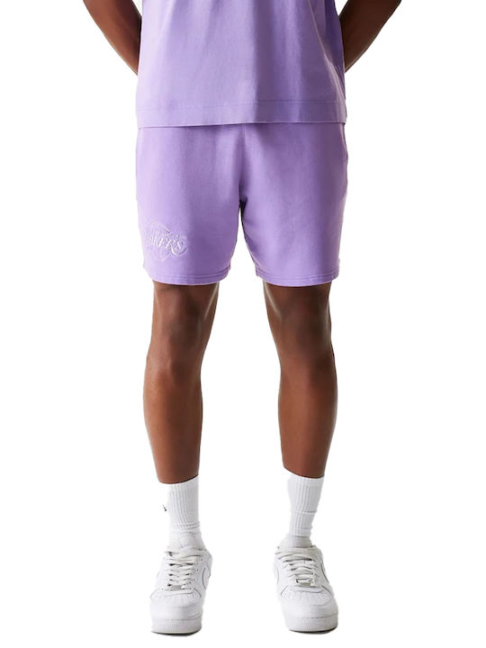 New Era Washed Αθλητική Ανδρική Βερμούδα Μωβ
