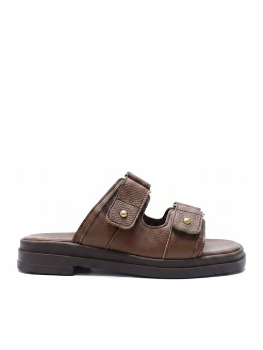 Γυναικεία Σανδάλια Flatforms Καφέ