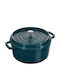 Staub La Mer Γάστρα Στρογγυλή Μαντεμένια 28x28cm 7lt