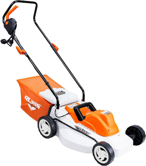 Ruris Rxe1500 – Mașină De Tuns Iarba Electrică 1500 W Lățime De Tăiere 37 Cm Înălțime De Tăiere 25-75 Mm Coș De Iarbă 35 L