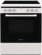 Davoline FMI 901WH Κουζίνα 70lt με Επαγωγικές Εστίες Π59.5εκ. Λευκή