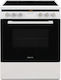 FMI 901WH Aragaz 70lt cu Plită Inductivă L59.5cm Albă