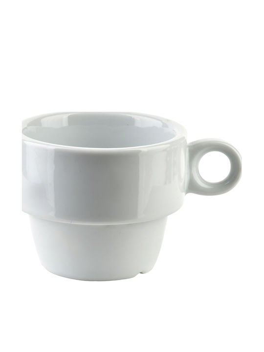 Mondex Cesti Espresso Din Porțelan Alb 120ml