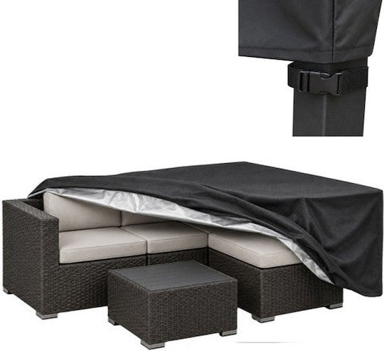 Husă Impermeabilă De Protecție Pentru Canapea 205x160x70cm În Culoare Neagră