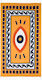 Aquablue Wavy Eye με Κρόσσια 180x90εκ.