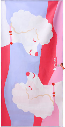 Lumiies Microfiber Body Towel Pink 160x80cm
