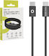 Mobile Origin Braided USB 2.0 Video Cable USB-C Male - USB-C 60W PD Black 1m MO-USC-CB11-BLK